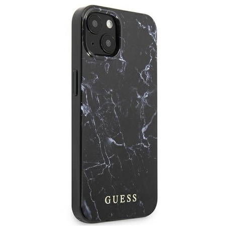 Guess Marble - Etui iPhone 13 (czarny)