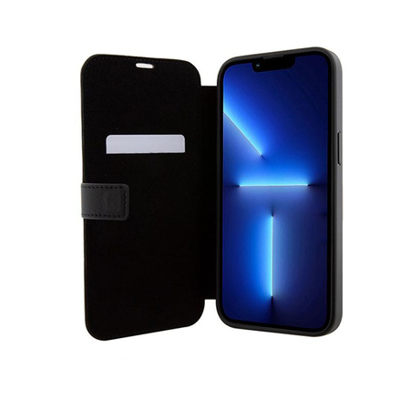 Mercedes Booktype Leather Wave Pattern - Etui iPhone 15 (czarny)