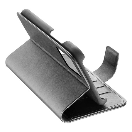 Cellularline Book Agenda - Etui iPhone 13 z powłoką MICROBAN (czarny)