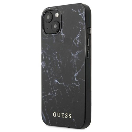 Guess Marble - Etui iPhone 13 mini (czarny)