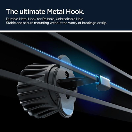 Spigen MFT13 Magnetic Dashboard & Vent Car Mount - Magnetyczny uchwyt samochodowy MagSafe (Srebrny)