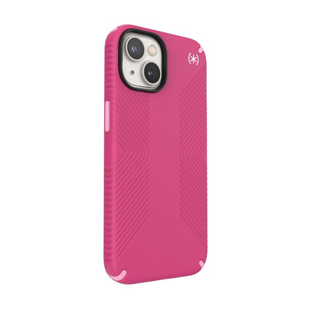 Speck Presidio2 Grip MagSafe - Antypoślizgowe etui iPhone 14 / iPhone 13 (Digitalpink / Blossompink / White)