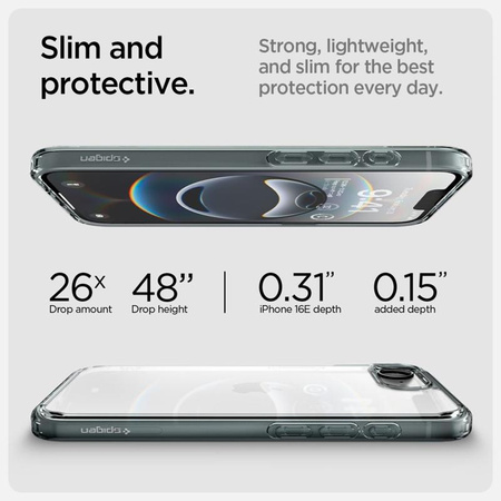 Spigen Ultra Hybrid - Etui do iPhone 16e (Space Crystal)