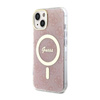 Guess 4G MagSafe - Etui iPhone 14 Plus (Różowy)