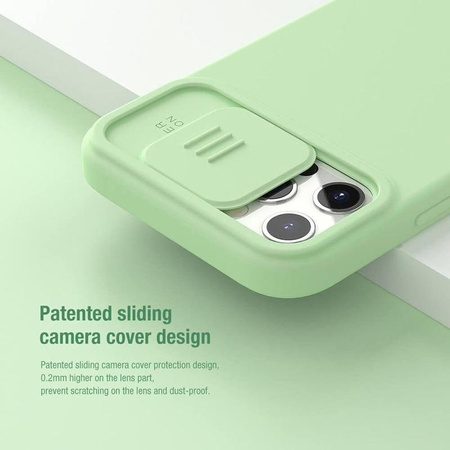 Nillkin CamShield Silky Magnetic - Etui Apple iPhone 12 / 12 Pro z osłoną aparatu (Matcha Green)