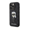 Karl Lagerfeld Saffiano Monogram NFT Ikonik - Etui iPhone 14 Pro Max (Czarny)
