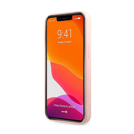Guess Silicone 4G Big Logo - Etui iPhone 13 Pro Max (różowy)