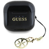 Guess Glossy Effect Printed Classic Logo & Charm - Słuchawki Bluetooth TWS + etui ładujące (czarny)