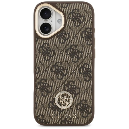 Guess 4G Strass Logo MagSafe - Etui iPhone 17 (brązowy)