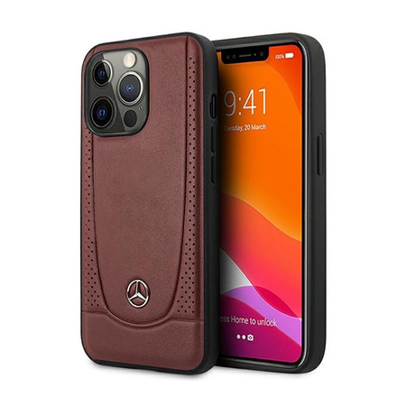 Mercedes Leather Urban Line - Etui iPhone 14 Pro (czerwony)