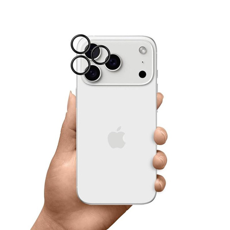 3mk HARDY Lens Protection Pro - Szkło na obiektyw aparatu iPhone 17 Pro / iPhone 17 Pro Max (Black)