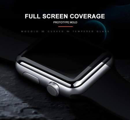 Mocolo 3D Glass Full Glue - Szkło ochronne na ekran Apple Watch 7 41 mm