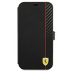 Ferrari Booktype On Track Carbon Stripe - Etui iPhone 13 Pro (czarny)