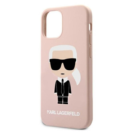 Karl Lagerfeld Fullbody Silicone Iconic - Etui iPhone 12 Pro Max (Light Pink)