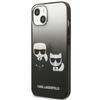 Karl Lagerfeld Gradient Ikonik Karl & Choupette - Etui iPhone 13 (czarny)