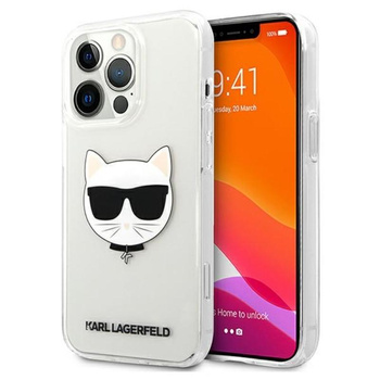 Karl Lagerfeld Choupette Head - Etui iPhone 13 Pro (przezroczysty)