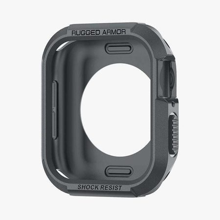 Spigen Rugged Armor - Obudowa do Apple Watch 4/5/6/7/8/9/SE 44/45 mm (Dark Grey)