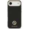 Guess Grained Strass Logo MagSafe - Etui iPhone Air (czarny)
