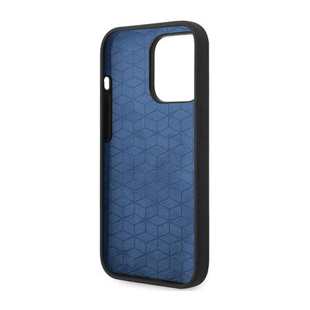 BMW Silicone Slanted Stripes - Etui iPhone 14 Pro (czarny)