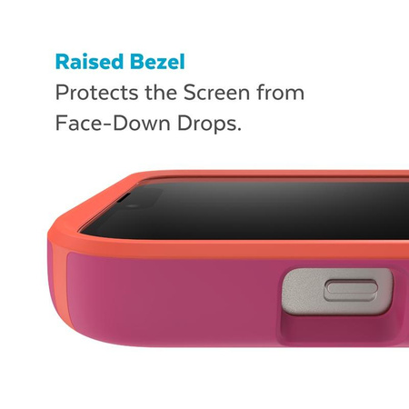 Speck CandyShell Pro - Etui iPhone 14 Plus z powłoką MICROBAN (Digital Pink / Energy Red)