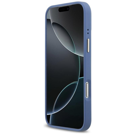 Guess 4G Strass Logo MagSafe - Etui iPhone 17 Pro Max (niebieski)