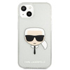 Karl Lagerfeld Karl's Head Glitter - Etui iPhone 13 (srebrny)