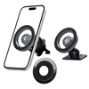 Spigen MFT13 Magnetic Dashboard & Vent Car Mount - Magnetyczny uchwyt samochodowy MagSafe (Srebrny)