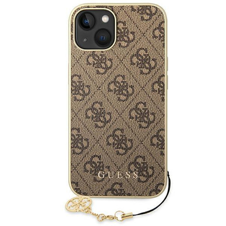 Guess 4G Charms Collection - Etui iPhone 14 (brązowy)