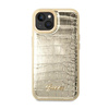 Guess Croco Collection – Etui iPhone 14 (złoty)