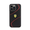 Ferrari Twist Metal Logo - Etui iPhone 15 Pro Max (czarny)