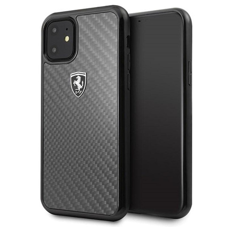 Ferrari Real Carbon Heritage - Etui iPhone 11 (czarny)