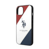 US Polo Assn Tricolor Embossed - Etui iPhone 14 (biały)