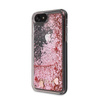 Guess Liquid Glitter Hearts - Etui iPhone SE 2020 / 8 / 7 (różowy/czerwony)