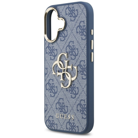 Guess 4G Big 4G Classic Logo - Etui iPhone 17 (niebieski / złoty)