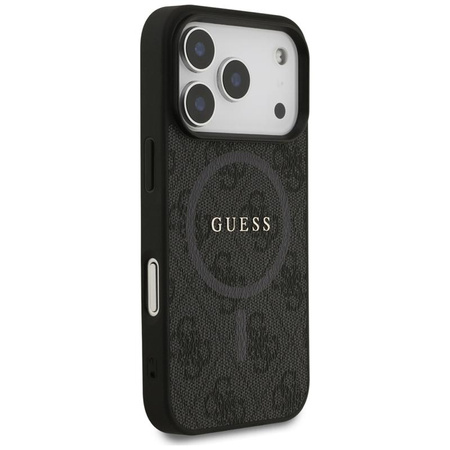 Guess 4G Ring Classic Logo MagSafe - Etui iPhone 17 Pro (czarny)