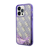 Guess Liquid Glitter Transculent 4G - Etui iPhone 14 Pro Max (Purpurowy)
