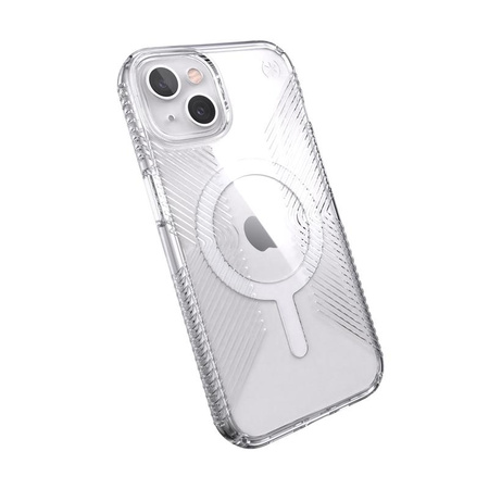 Speck Presidio Perfect-Clear with Grips + MagSafe - Etui iPhone 13 z powłoką MICROBAN (Clear)