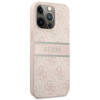 Guess 4G Printed Stripe - Etui iPhone 13 Pro (różowy)