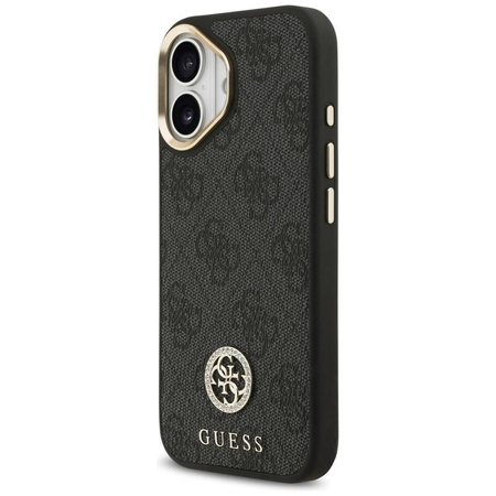 Guess 4G Strass Logo MagSafe - Etui iPhone 17 (czarny)