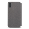 Moshi Overture - Etui iPhone Xs Max z kieszenią na karty + stand up (Herringbone Gray)