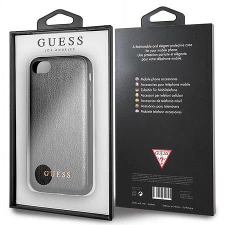 Guess Iridescent - Etui iPhone 8 / 7 (czarny)