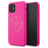 Guess Slilicon 4G Tone on Tone Logo - Etui iPhone 11 Pro Max (Fuchsia)