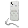 Guess Peony Chain Handle - Etui iPhone 13 (srebrny)