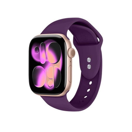 Crong Liquid - Pasek do Apple Watch 44/45/46/49 mm (śliwkowy)