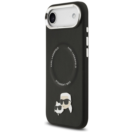 Karl Lagerfeld Karl & Choupette Pins MagSafe - Etui iPhone Air (czarny)