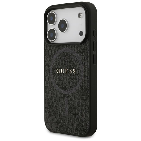 Guess 4G Ring Classic Logo MagSafe - Etui iPhone 17 Pro (czarny)
