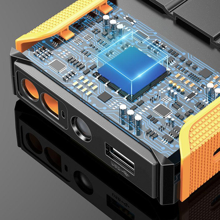 WEKOME CP-F60 PowerBoost Car Jump Starter - Zasilacz awaryjnego rozruchu samochodu + Power bank (Czarny / Pomarańczowy)