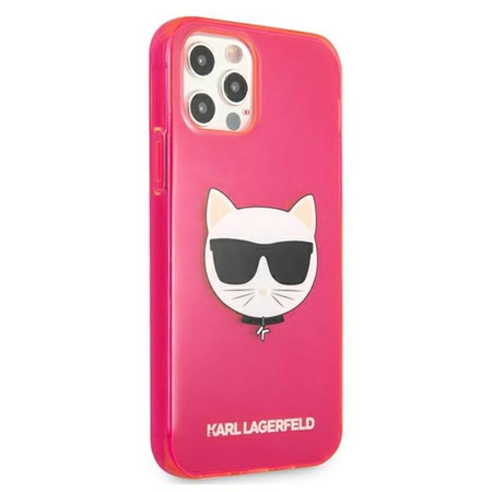 Karl Lagerfeld Choupette Head - Etui iPhone 12 Pro Max (Fluo Pink)