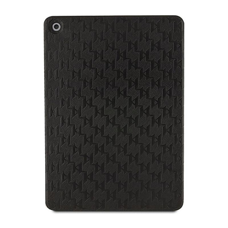 Karl Lagerfeld Folio Magnet Allover Saffiano Monogram NFT Ikonik - Etui iPad 10.2" (2021-2019) (Czarny)