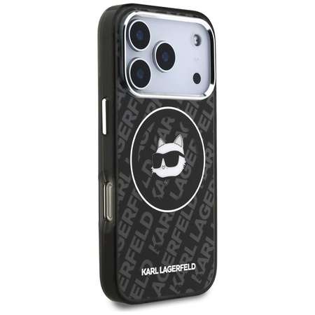 Karl Lagerfeld IML Choupette Head Logo MagSafe - Etui iPhone 17 Pro Max (czarny)